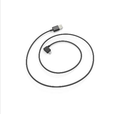 Heckler Right-Angle Lightning Cable - MFI сертифициран Lightning кабел за Apple устройства с Lightning порт (100 см) (черен)