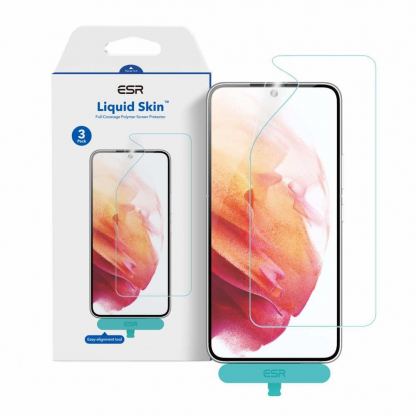 ESR Liquid Skin Screen Protector - защитни покрития за дисплея на Samsung Galaxy S22 (3 броя)
