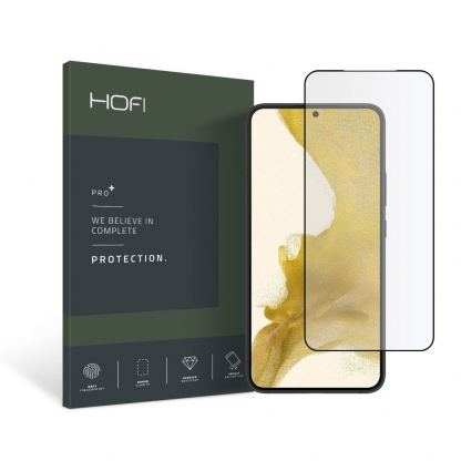 Hofi Glass Pro Plus Tempered Glass - калено стъклено защитно покритие за дисплея на Samsung Galaxy S22 Plus (черен-прозрачен)