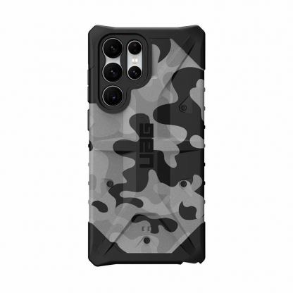 Urban Armor Gear Pathfinder SE Camo Case - удароустойчив хибриден кейс за Samsung Galaxy S22 Ultra (сив камуфлаж)
