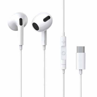 Baseus Encok C17 In-Ear USB-C Stereo Headphones (NGCR010002) - слушалки с USB-C кабел, управление на звука и микрофон (бял)