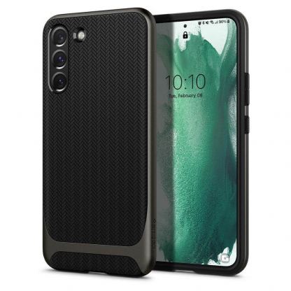 Spigen Neo Hybrid Case - хибриден кейс с висока степен на защита за Samsung Galaxy S22 Plus (сив)