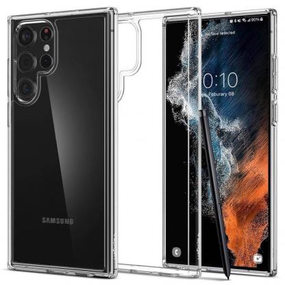 Spigen Ultra Hybrid Case - хибриден кейс с висока степен на защита за Samsung Galaxy S22 Ultra (прозрачен)