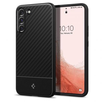 Spigen Core Armor - силиконов (TPU) калъф с висока степен на защита за Samsung Galaxy S22 (черен)