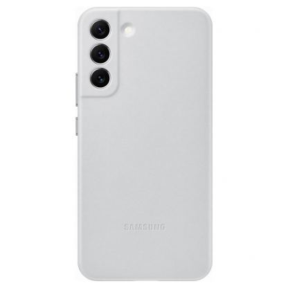 Samsung Leather Cover EF-VS906LJ - оригинален кожен кейс (естествена кожа) за Samsung Galaxy S22 Plus (сив)
