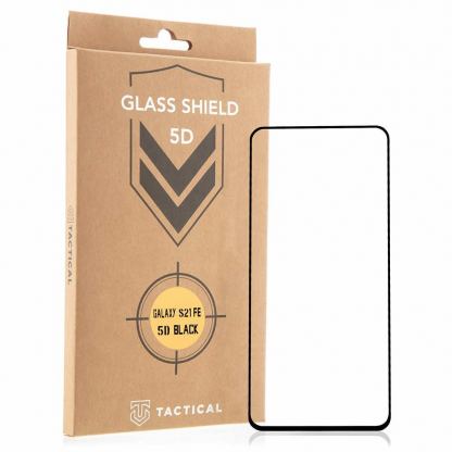 Tactical Glass Shield 5D - стъклено защитно покритие за целия дисплей на на Samsung Galaxy S21 FE (прозрачен-черен)