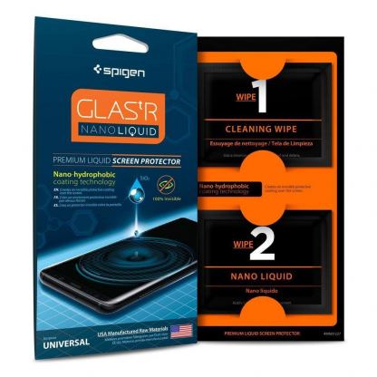 Spigen GLAS.tR Nano Liquid Screen Protector - невидима защита тип течно стъкло за вашето мобилно устройство