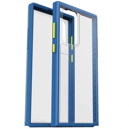 Lifeproof See Case - хибриден удароустойчив кейс за Samsung Galaxy S22 Ultra (син-прозрачен)