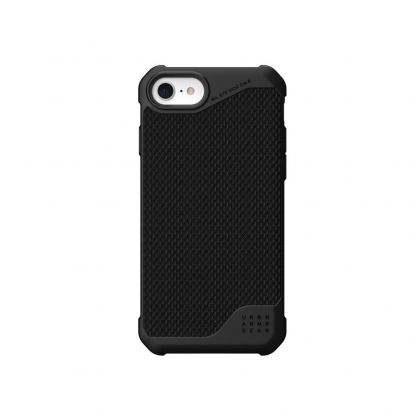 Urban Armor Gear Metropolis LT Kevlar Case - удароустойчив хибриден кейс за iPhone SE (2022), iPhone SE (2020), iPhone 8, iPhone 7 (черен)