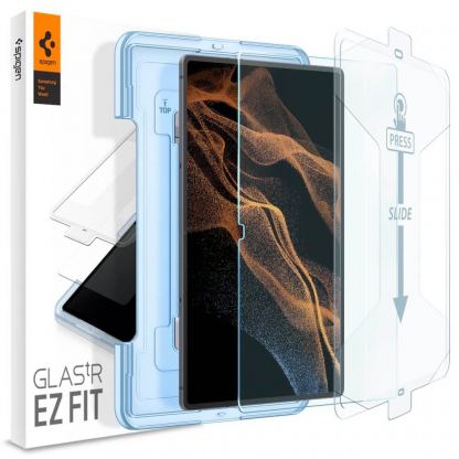 Spigen Tempered Glass GLAS.tR EZ Fit - висококачествено стъклено защитно покритие за дисплея на Samsung Galaxy Tab S8 Ultra (2022) (прозрачно)