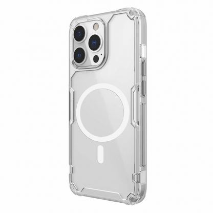 Nillkin Nature TPU Pro Magnetic Case - хибриден удароустойчив кейс с MagSafe за iPhone 13 Pro (прозрачен)