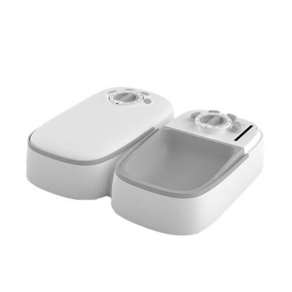 PetWant F7 Intelligent 2-chamber Food Dispenser - смарт купа за храна на домашни любимни с две отделения (бял)