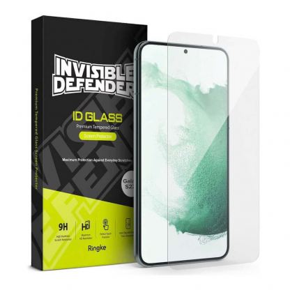 Ringke Invisible Defender ID Glass Tempered Glass 2.5D - калено стъклено защитно покритие за дисплея на Samsung Galaxy S22 Plus (прозрачен) (2 броя)