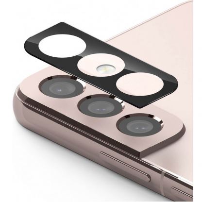 Ringke Camera Lens Glass - комплект 3 броя предпазни стъклени протектора за камерата на Samsung Galaxy S22, Samsung Galaxy S22 Plus (черен)