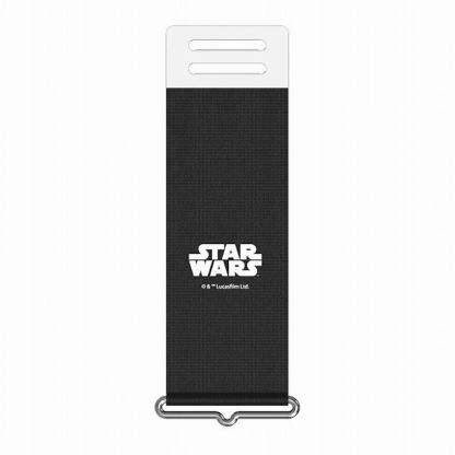 Samsung Star Wars Strap for Silicone Cover GP-TOF711HO9BW - текстилен ластик против изпускане за Silicone Cover за Samsung Galaxy Z Flip 3 (черен)