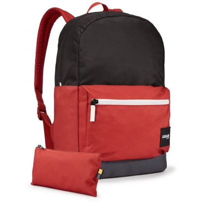Case Logic Commence Backpack 24L - стилна и качествена раница за MacBook Pro 16 и лаптопи до 15.6 инча (черен-червен)