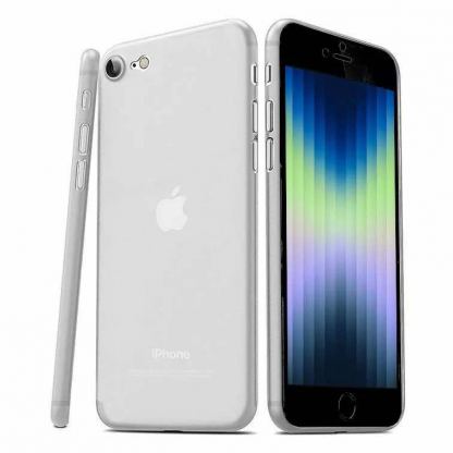 Tech-Protect UltraSlim Case - тънък силиконов (TPU) калъф (0.4 mm) за iPhone SE (2022), iPhone SE (2020), iPhone 8, iPhone 7 (прозрачен-мат)