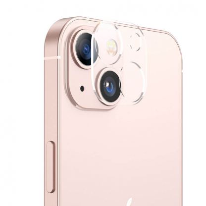 Joyroom Mirror Lens Camera Tempered Glass Protector - предпазно стъклено защитно покритие за камерата на iPhone 13, iPhone 13 mini (прозрачен)