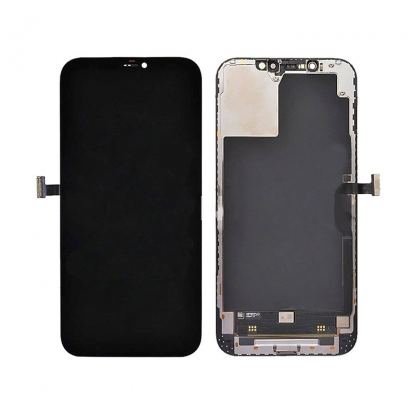 Apple iPhone 12 Pro Max Display Unit - оригинален резервен дисплей за iPhone 12 Pro Max (пълен комплект) - черен 