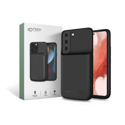 Tech-Protect Power Battery Case 4700mAh - кейс с вградена батерия за Samsung Galaxy S22 (черен)