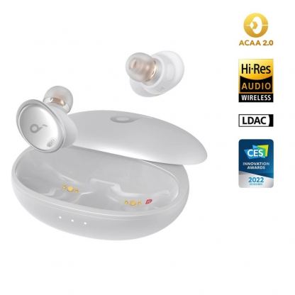 Anker Soundcore Liberty 3 Pro TWS Noise-Cancelling Earbuds - безжични блутут слушалки с кейс за мобилни устройства (бял)