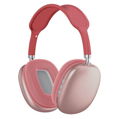 Gjby P9 BT Wireless Over-Ear Headphones - безжични блутут слушалки с микрофон за мобилни устройства (червен)