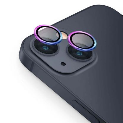 Uniq Optix Camera Tempered Glass Lens Protector - предпазни стъклени лещи за камерата на iPhone 13, iPhone 13 mini (хамелеон)