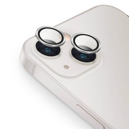 Uniq Optix Camera Tempered Glass Lens Protector - предпазни стъклени лещи за камерата на iPhone 13, iPhone 13 mini (сребрист)