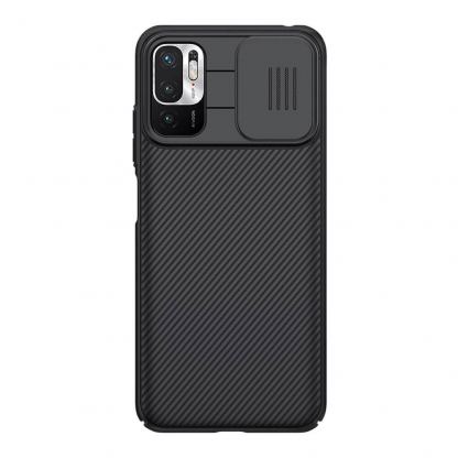 Nillkin CamShield Pro Case - хибриден удароустойчив кейс за Xiaomi RedMi Note 10 5G, Poco M3 Pro 5G (черен)