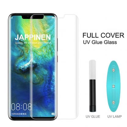 Nano Liquid UV Full Glue Tempered Glass - стъклено защитно покритие с течно лепило и UV лампа за дисплея на Samsung Galaxy S22 Plus (прозрачен)