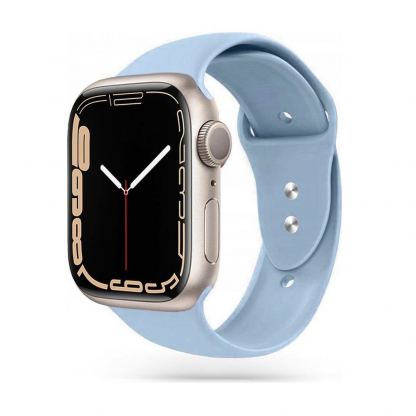 Tech-Protect Iconband Silicone Sport Band - силиконова каишка за Apple Watch 42мм, 44мм, 45мм (светлосин)