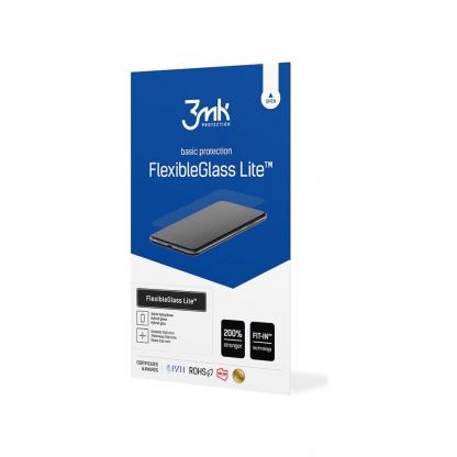 3mk FlexibleGlass Lite Screen Protector - хибридно стъклено защитно покритие за дисплея на iPhone 14, iPhone 14 Pro (прозрачен)