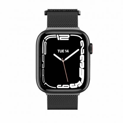 SwitchEasy Mesh Stainless Steel Watch Loop Band - стоманена, неръждаема каишка за Apple Watch 38мм, 40мм, 41мм (черен)