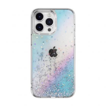 SwitchEasy Starfield Galaxy Case - дизайнерски хибриден удароустойчив кейс за iPhone 14 Pro Max (прозрачен)