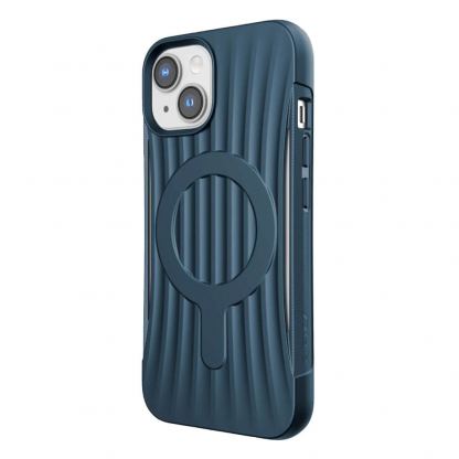 Raptic EcoElement Clutch Case - биоразградим хибриден удароустойчив кейс с MagSafe за iPhone 14 (син)
