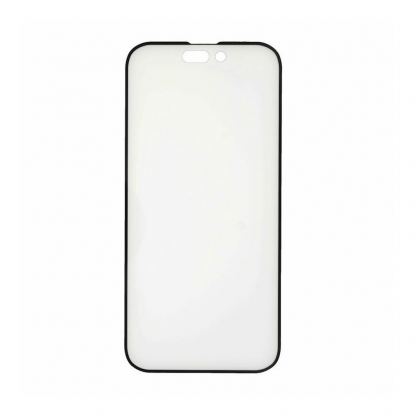 Prio 3D Glass Full Screen Curved Tempered Glass - калено стъклено защитно покритие за дисплея на iPhone 14 Pro (черен-прозрачен) (bulk)