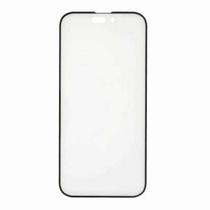 Prio 3D Glass Full Screen Curved Tempered Glass - калено стъклено защитно покритие за дисплея на iPhone 14 Pro Max (черен-прозрачен)