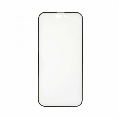 Prio 3D Glass Full Screen Curved Tempered Glass - калено стъклено защитно покритие за дисплея на iPhone 14 Pro (черен-прозрачен)