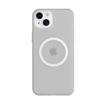 SwitchEasy Gravity M Case - тънък полипропиленов кейс с Magsafe за iPhone 14 Plus (бял-прозрачен)