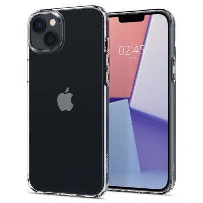 Spigen Liquid Crystal Case - тънък силиконов (TPU) калъф за iPhone 14 Plus (прозрачен) 