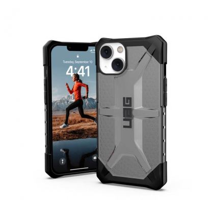 Urban Armor Gear Plasma Case - удароустойчив хибриден кейс за iPhone 14 (черен-прозрачен)