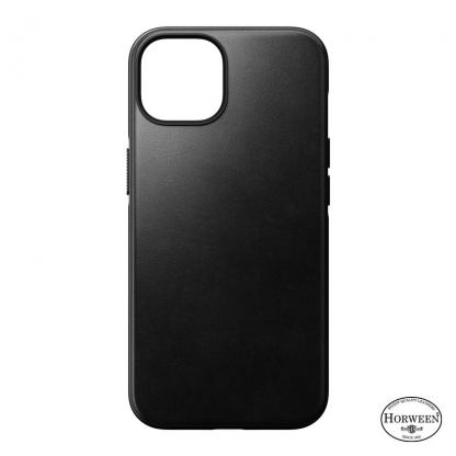 Nomad Modern Leather MagSafe Case - кожен (естествена кожа) кейс с MagSafe за iPhone 14 Plus (черен)