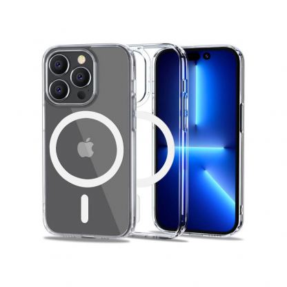 Tech-Protect Flexair Hybrid MagSafe Case - хибриден удароустойчив кейс с MagSafe за iPhone 14 Pro (прозрачен)