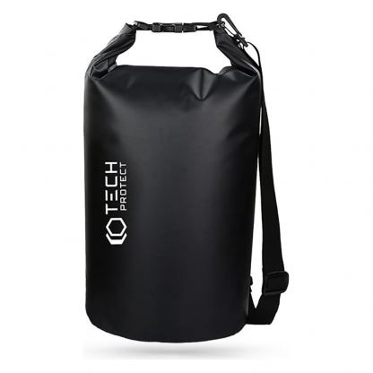 Tech-Protect Universal Waterproof Bag IPX6 20L - водонепромокаема чанта с презрамка за мобилни устройства (20 литра) (черен)
