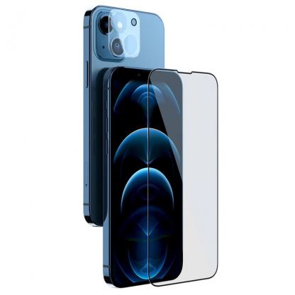 Nillkin 2-in-1 Tempered Glass Screen and Camera Set - комплект стъклени защитни покрития за дисплея и камерата за iPhone 14