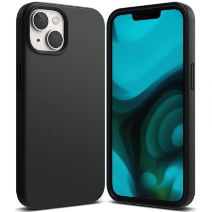 Ringke Soft Silicone Case - силиконов (TPU) калъф за iPhone 14 Plus (черен)