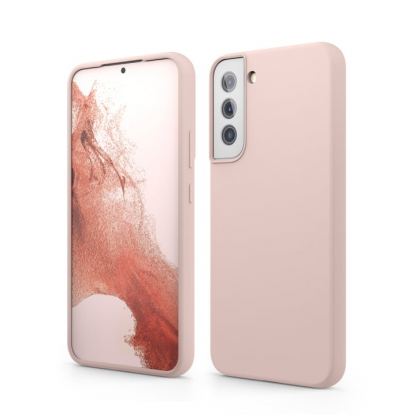 Elago Soft Silicone Case - силиконов (TPU) калъф за Samsung Galaxy S22 Plus (бежов)