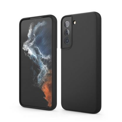 Elago Soft Silicone Case - силиконов (TPU) калъф за Samsung Galaxy S22 (черен)