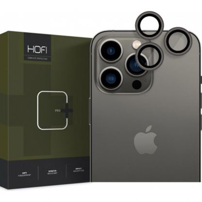 Hofi CamRing Pro Plus - предпазни стъклени лещи за камерата на iPhone 14 Pro, iPhone 14 Pro Max  (черен)