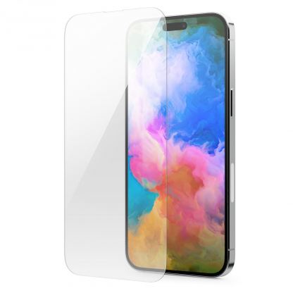 Elago Tempered Glass - калено стъклено защитно покритие за дисплея на iPhone 14, iPhone 14 Pro (прозрачен)